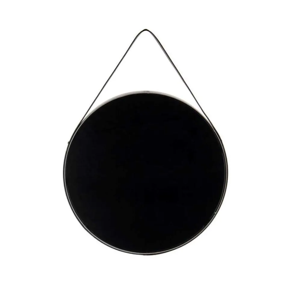 Runder Spiegel in Grau & Schwarz - Zutana