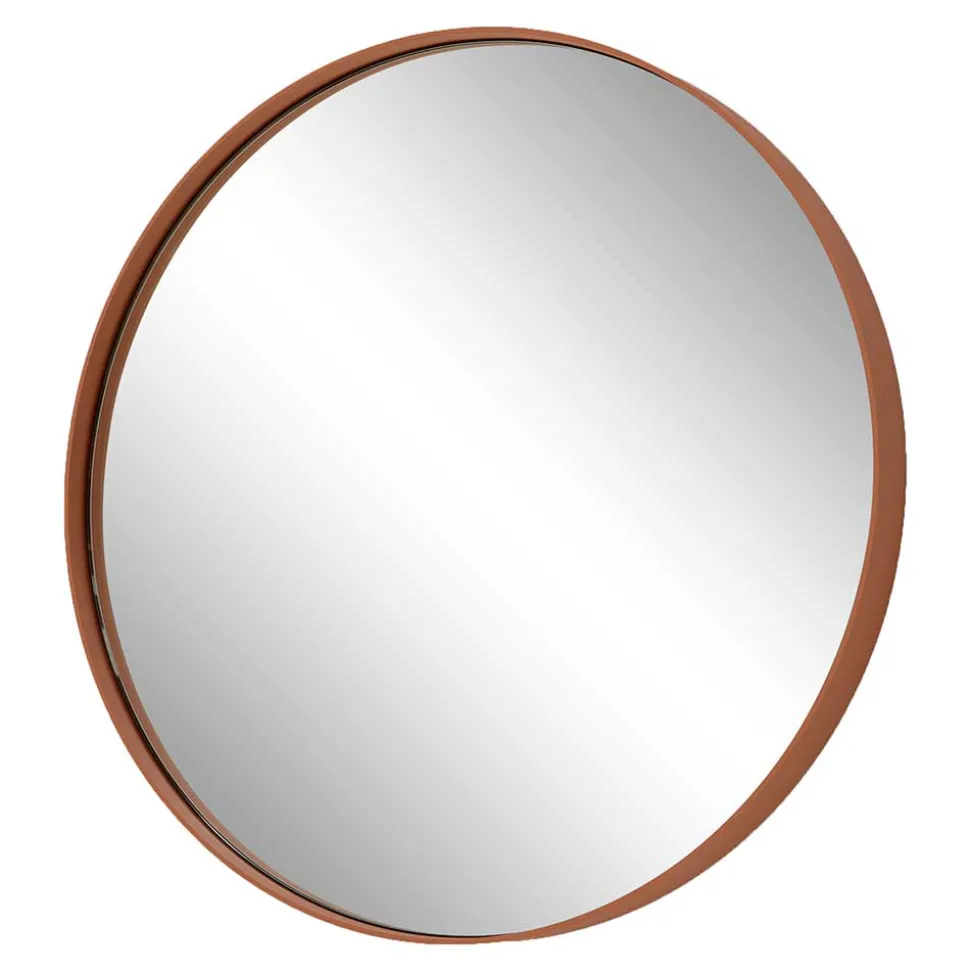 Runder Spiegel in Terracotta - Camelian