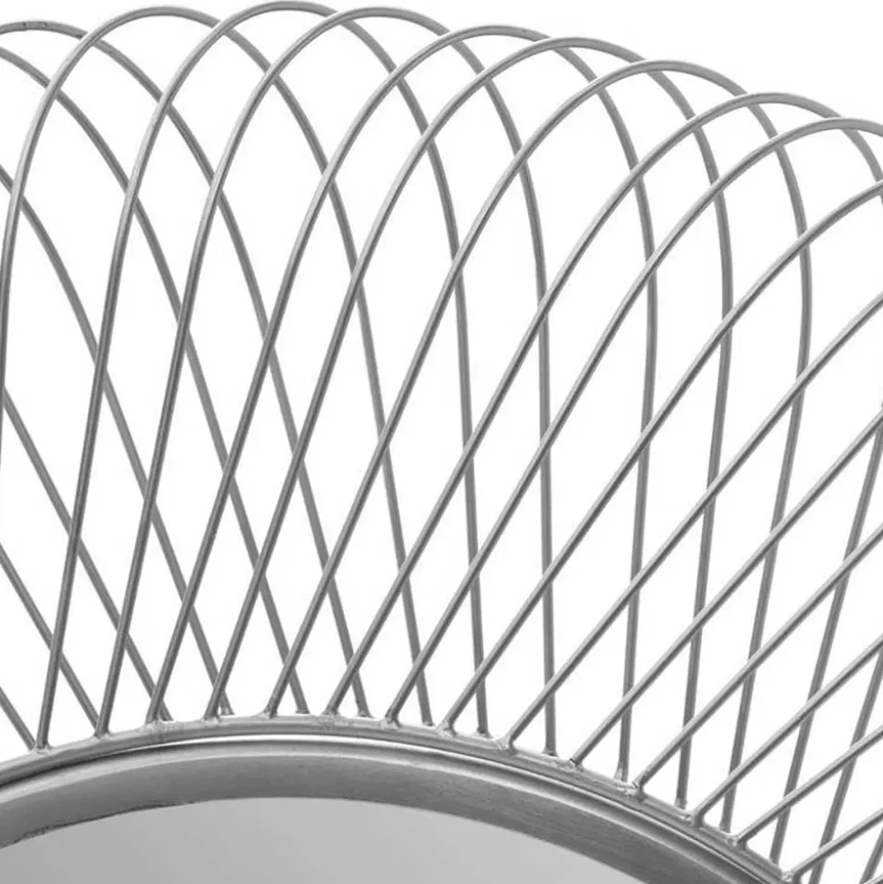 Runder Spiegel mit Drahtrahmen - Gazona