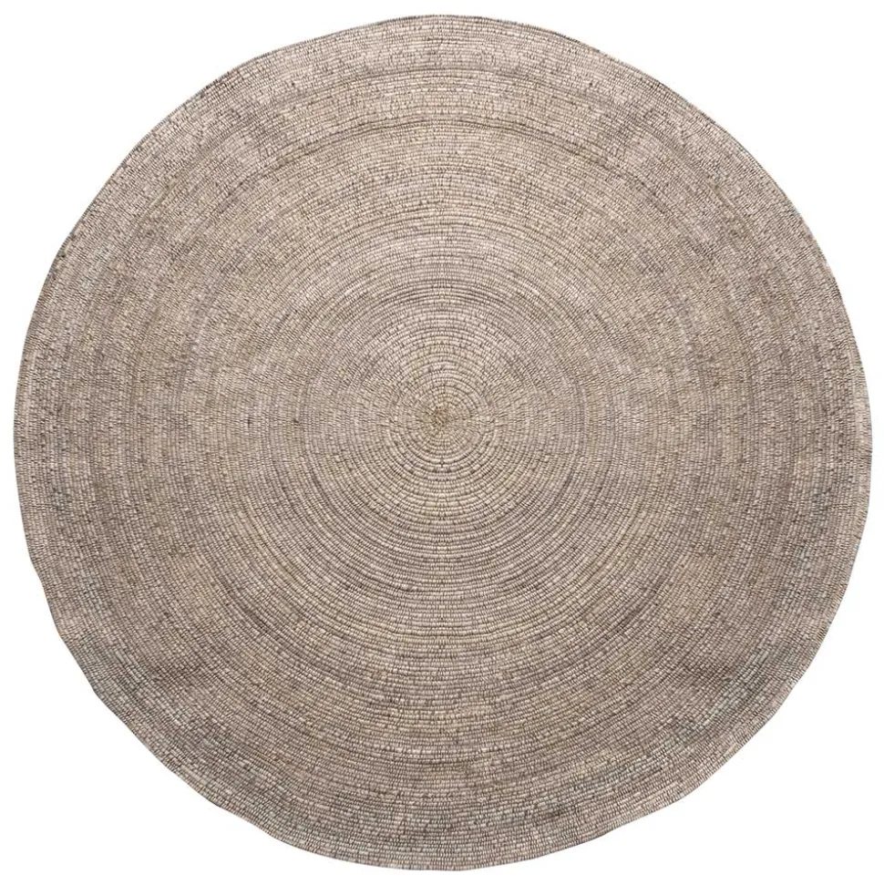Runder Teppich aus Wolle und Baumwolle - Marciraso