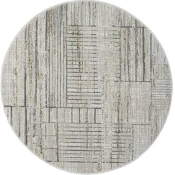 Runder Teppich mit Hoch-Tief-Struktur - Neverdo