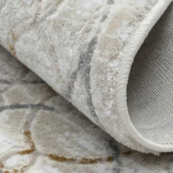 Runder Teppich mit Kurzflor dezent gemustert - Leak