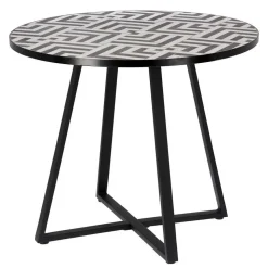 Runder Tisch mit Keramik Mosaik - Aurelias