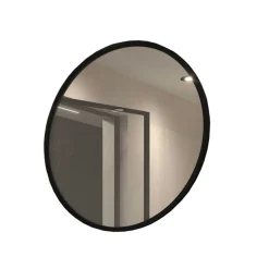 Runder Wandspiegel in Schwarz - Sacalla