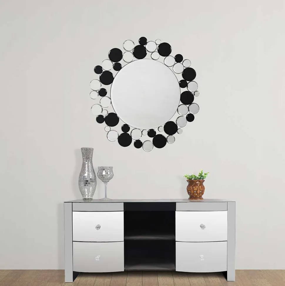 Runder Wandspiegel mit Spiegel Rahmen - Maddy