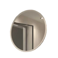 Runder Wandspiegel mit weißem Metallrahmen - Tanko