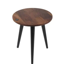 Runder Wohnzimmertisch mit 3-Fußgestell - Devanico