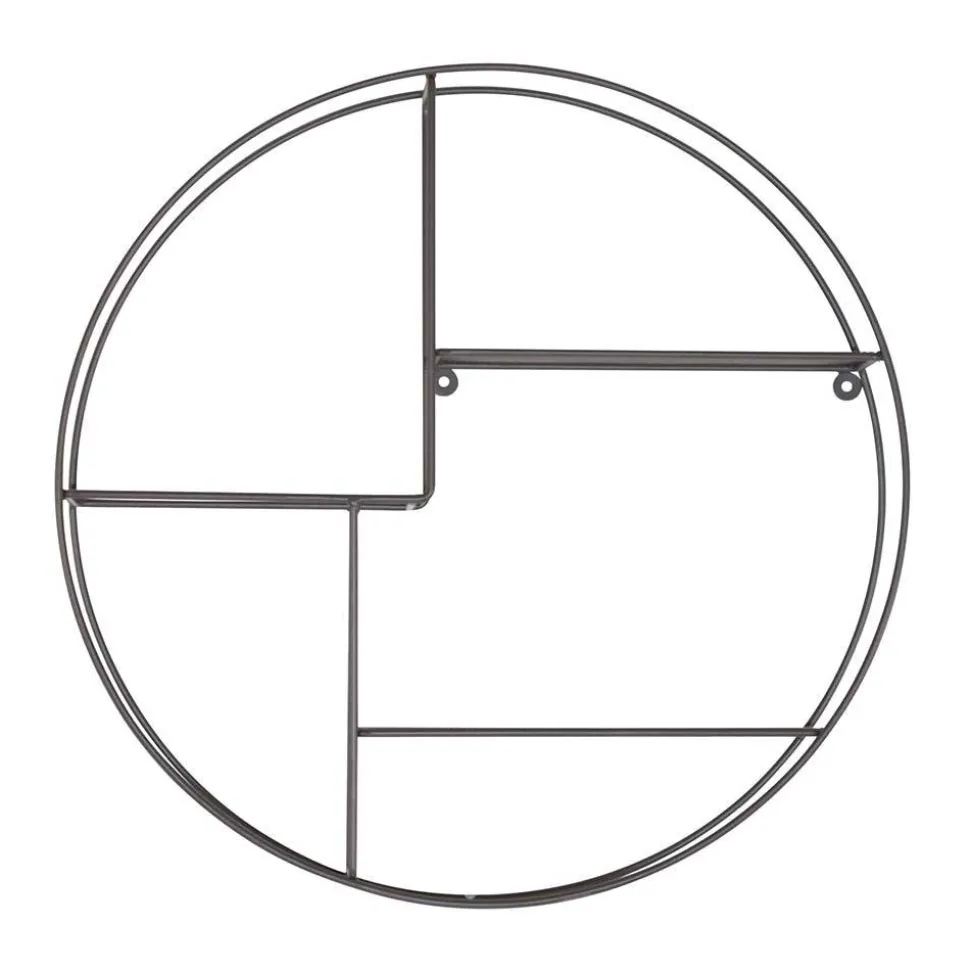 Rundes Hängeregal in Grau - Vacances