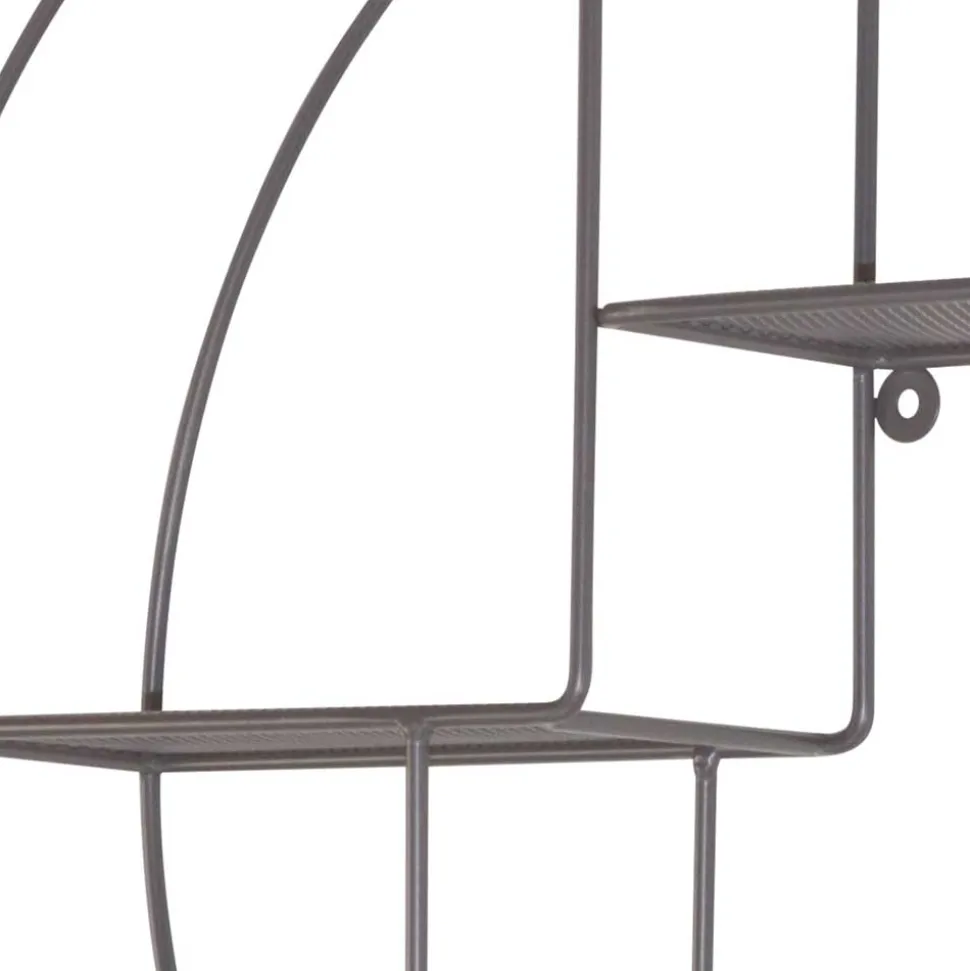 Rundes Hängeregal in Grau - Vacances