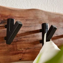 Rustikale Hakenleiste mit Baumkante Akazie - Fulias