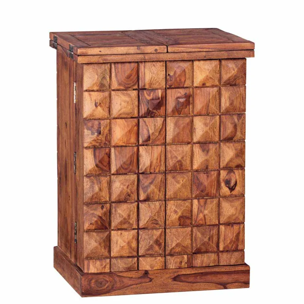 Rustikale Hausbar Carmos in Schrank Form