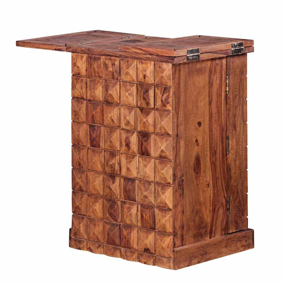 Rustikale Hausbar Carmos in Schrank Form