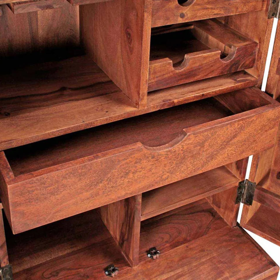 Rustikale Hausbar Carmos in Schrank Form