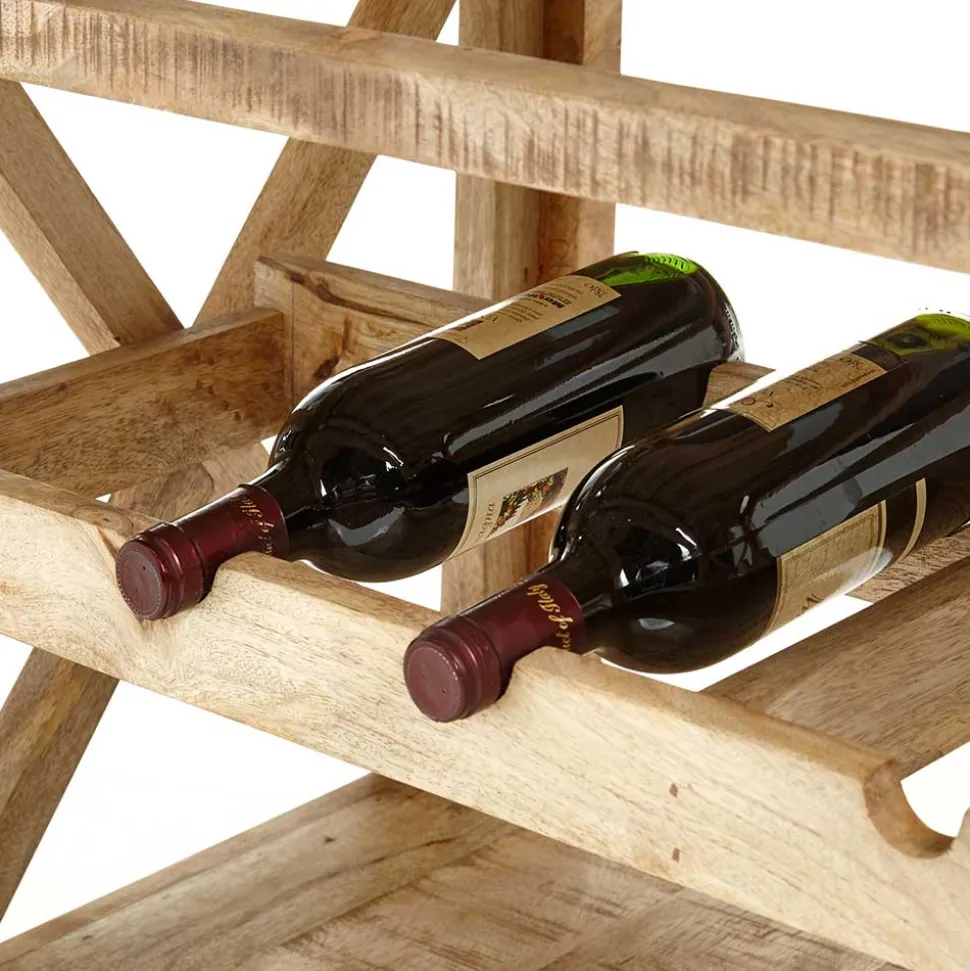 Rustikaler Barwagen auf Metallrollen - Radulyn