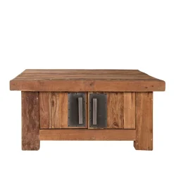 Rustikaler Couchtisch Ragista aus Teak Recyclingholz