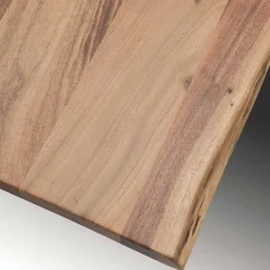 Rustikaler Holztisch mit Baumkante Platte - Contrada