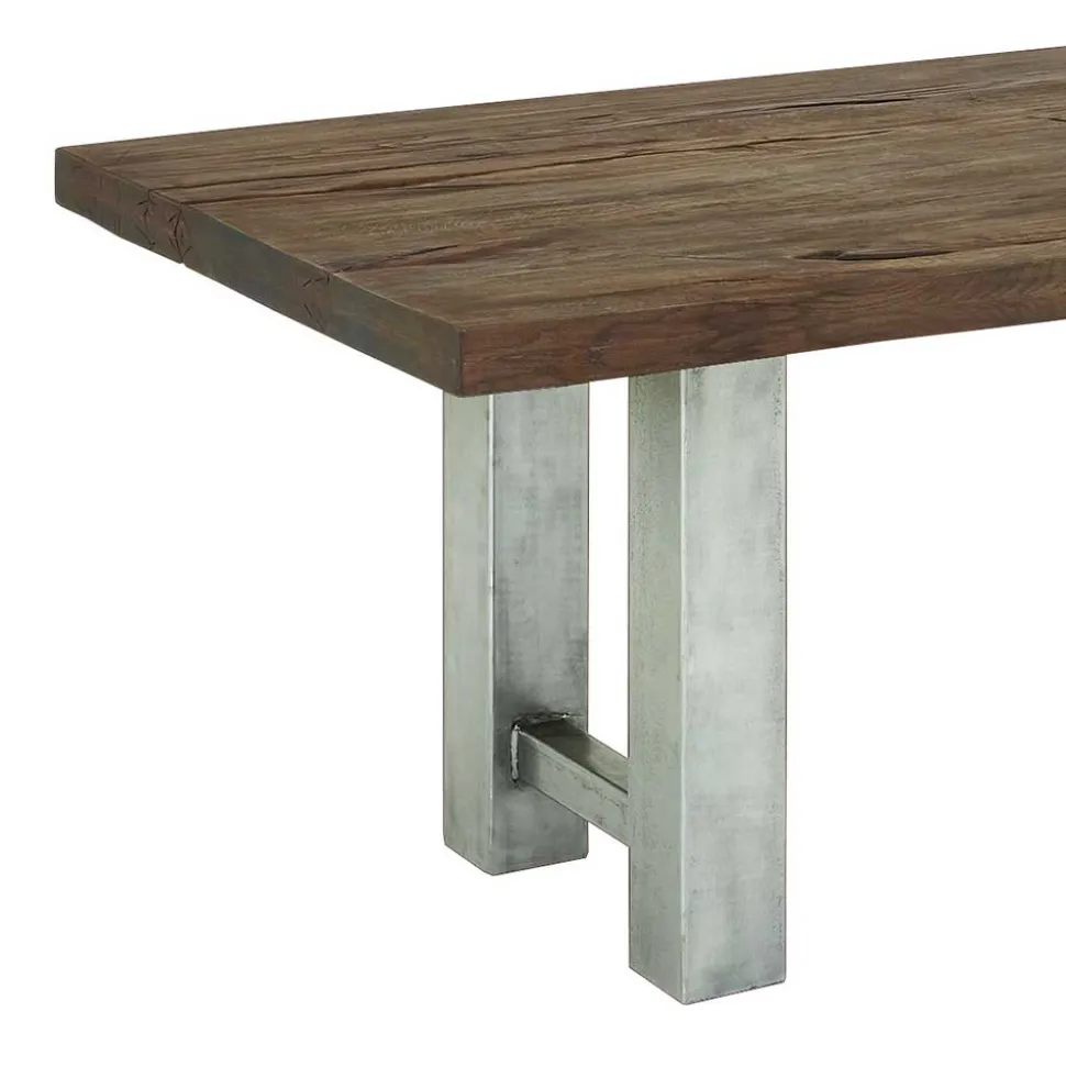 Rustikaler Industry Tisch mit Holz Wildeiche - Piave