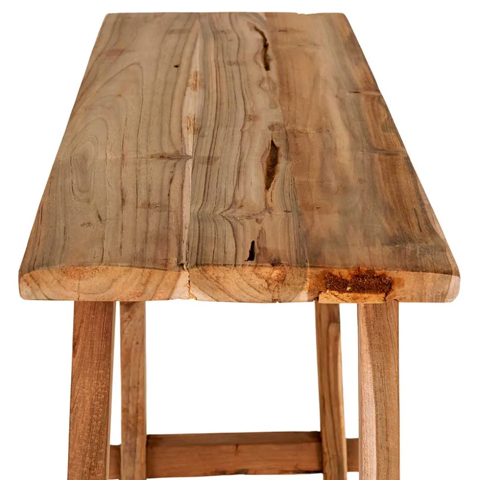 Rustikaler Konsolentisch aus Teak Massivholz - Sunhide