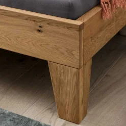 Rustikales Bett Set mit Nachttischen - Yunves (dreiteilig)