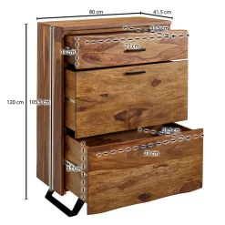 Rustikal-moderne Flurmöbel Kombi - Elmin (dreiteilig)