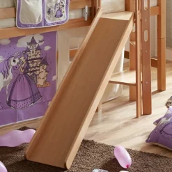 Rutsche Podest Hochbett in Buche Natur - Russell