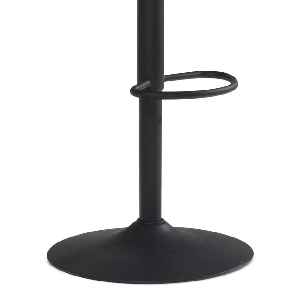 Samt Barstuhl in Beige - Heats