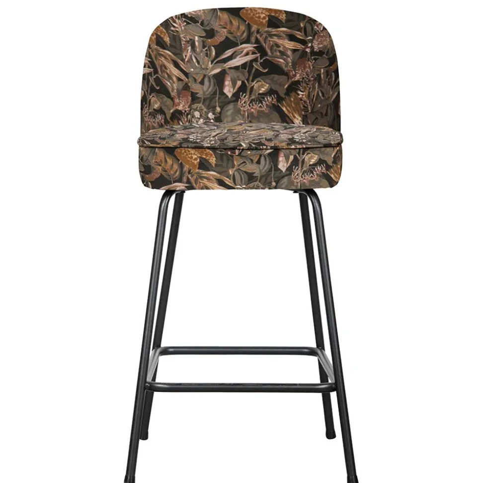 Samt Barstuhl mit Pflanzen Muster - Nongo