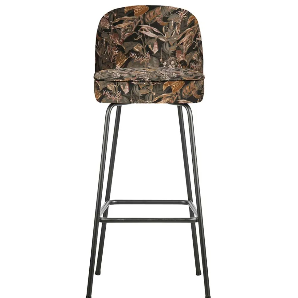 Samt Barstuhl mit Pflanzen Muster - Nongo