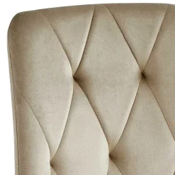 Samt Esstischstühle in Taupe - Temir (4er Set)