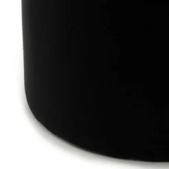 Samt Hocker in Creme & Schwarz - Gilianoa