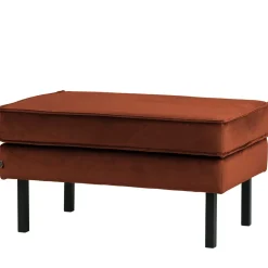 Samt Hocker in Rost Braun - Naryon