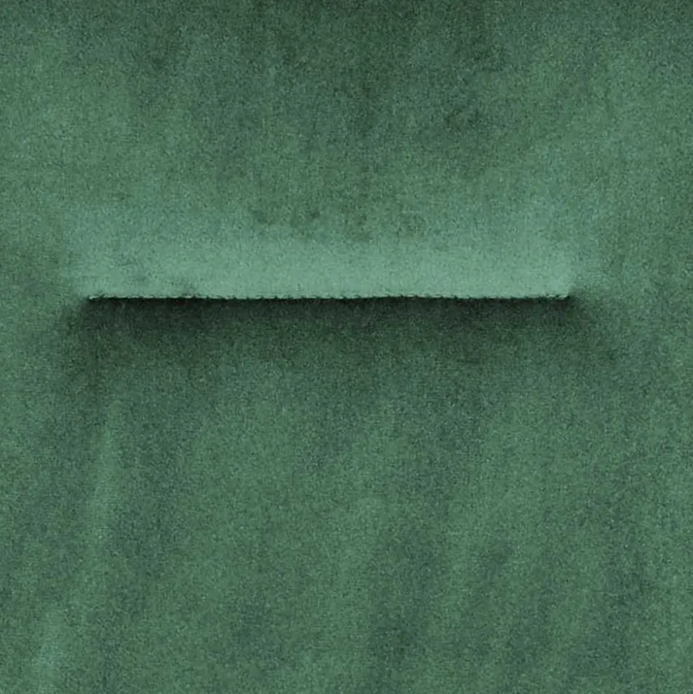 Samt Polsterstuhl mit Armlehnen in Grün - Panura