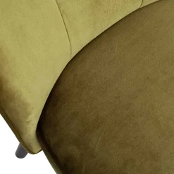 Samt Retro Sessel in Khaki Grün - Giva