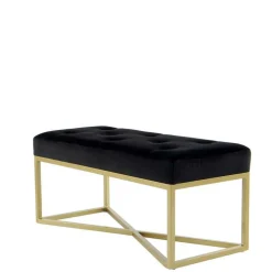 Samtbank in Schwarz mit Gold - Carantec