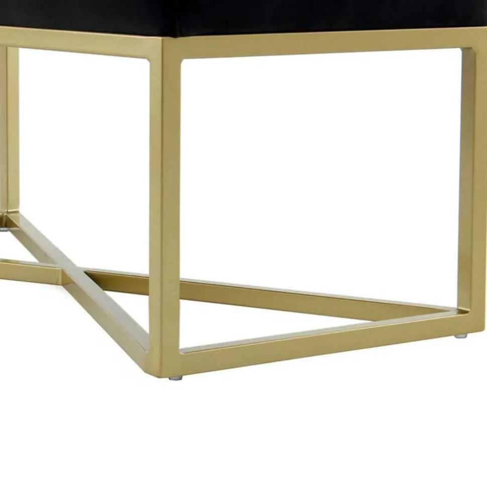 Samtbank in Schwarz mit Gold - Carantec