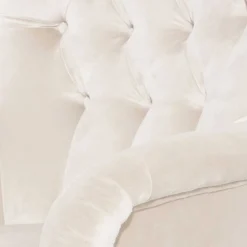 Samtsessel mit Ohren in Creme - Iceline