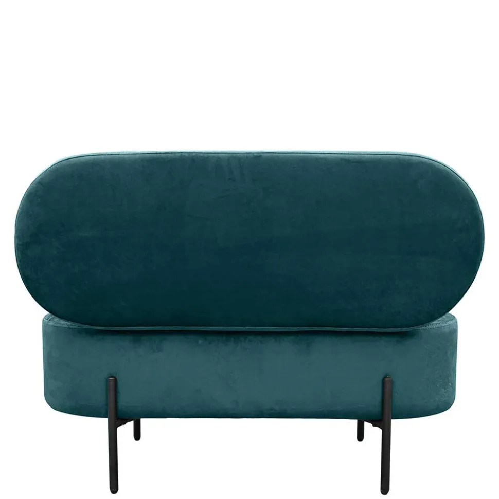Samt-Truhenbank in Dunkelgrün - Comota