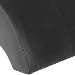 Samtvelours Polsterhocker in Anthrazit - Izmael