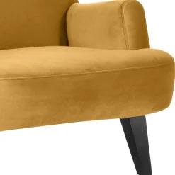 Samtvelours Sessel in Gelb und Schwarz - Nikaragva