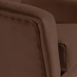 Samtvelours Wohnzimmersessel in Braun - Botein