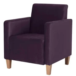 Samtvelours Wohnzimmersessel in Dunkellila - Adagiona