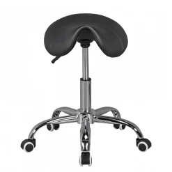 Sattelhocker in Schwarz Kunstleder - Baonga