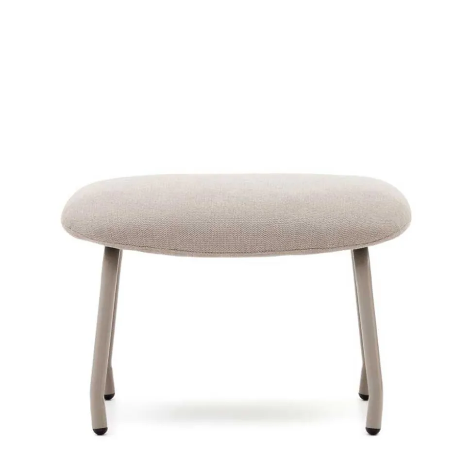 Scandi Chic Hocker in Beige und Weiß - Bondo