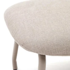 Scandi Chic Hocker in Beige und Weiß - Bondo