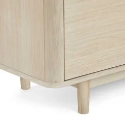 Scandi Chic TV Lowboard in Eiche Weiß - Rosanna