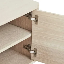 Scandi Chic TV Lowboard in Eiche Weiß - Rosanna