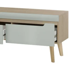 Scandi Chic Wohnzimmermöbel Wohnwand - Armina (vierteilig)