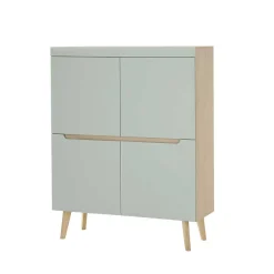 Scandi Chic Wohnzimmermöbel Wohnwand - Armina (vierteilig)