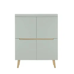 Scandi Chic Wohnzimmermöbel Wohnwand - Armina (vierteilig)