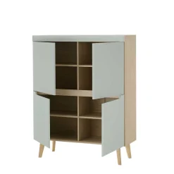 Scandi Chic Wohnzimmermöbel Wohnwand - Armina (vierteilig)